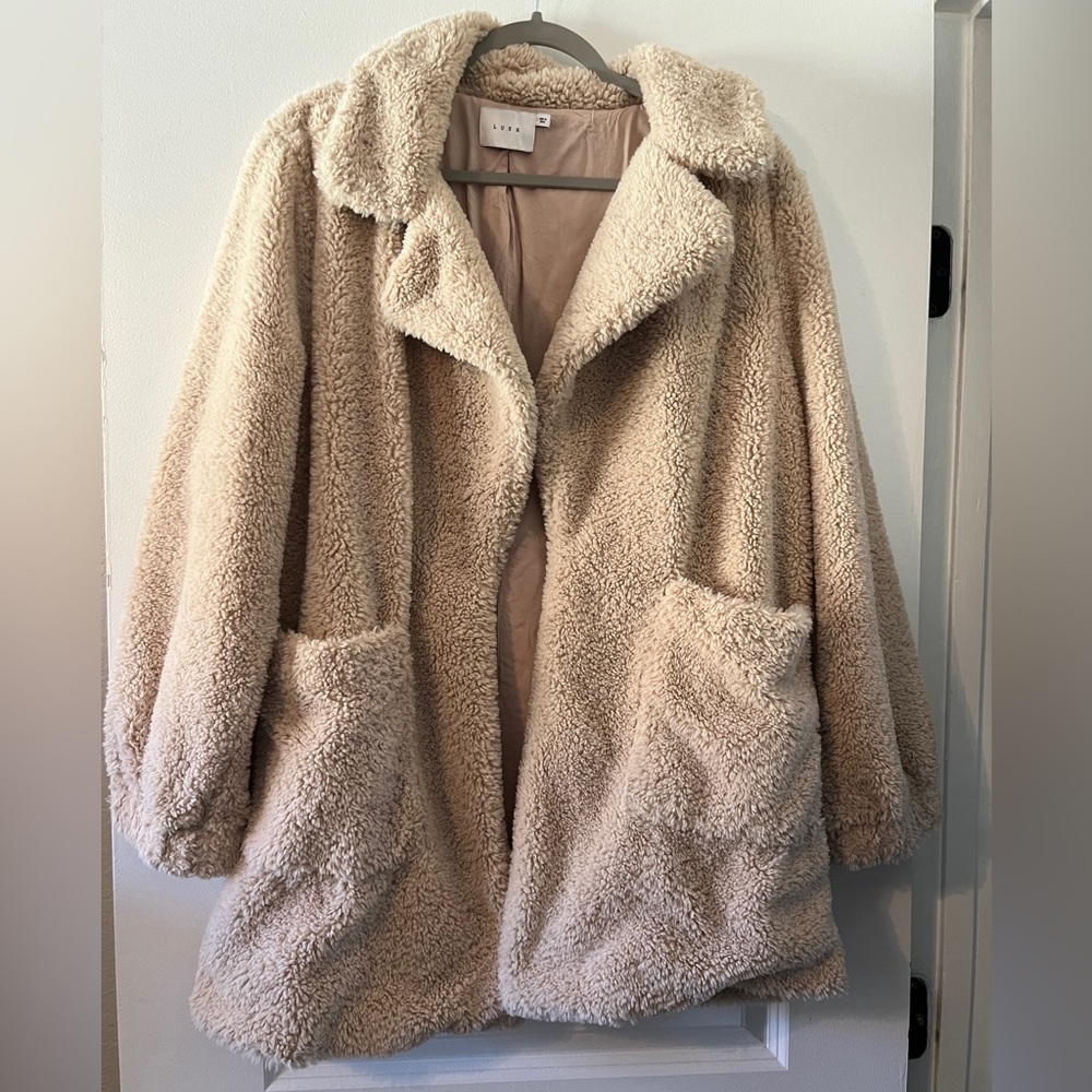 Women teddy bear coat
